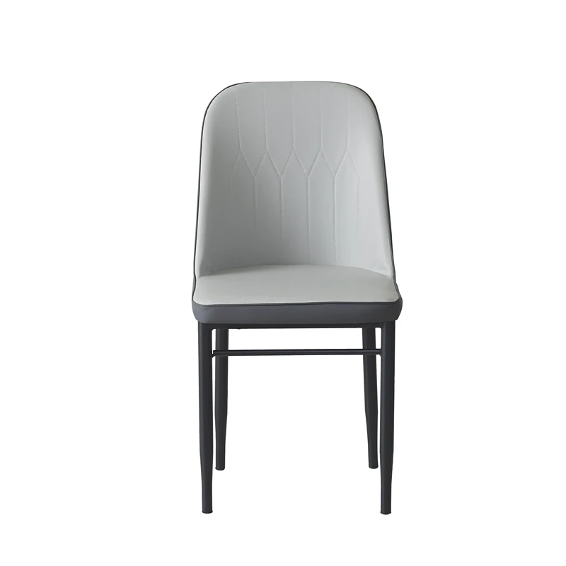 Free Sample Dining Modern Pu Gold Metal Leg Tufted Luxury Chair