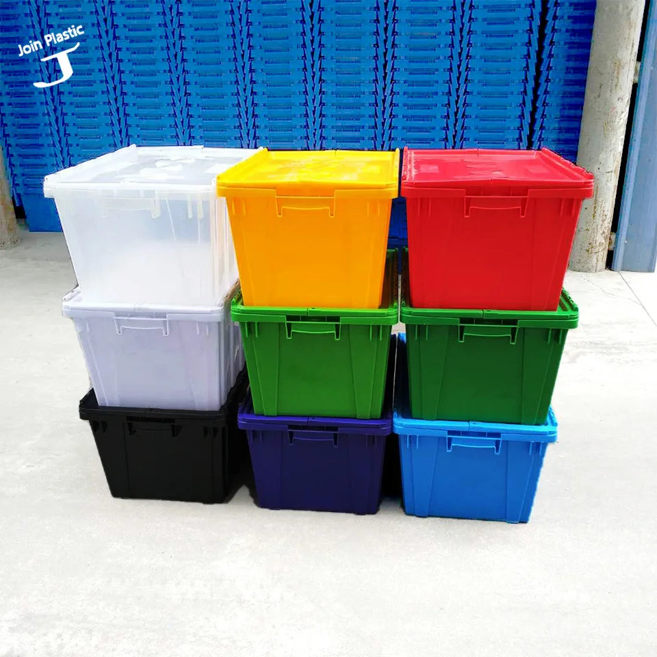 Присоединяйтесь к Высокое качество наращиваемых Сумка-тоут ящик для хранения с присоединённой крышкой контейнер пластиковая вращающаяся коробка для хранения с замком крышкой сумка ящик