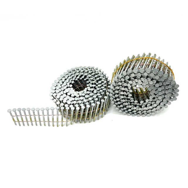 Coil Nails High Quality Q235 Factory Wire Nails Smooth Ring Screw Galvanized Zine Pated Pallet Gun