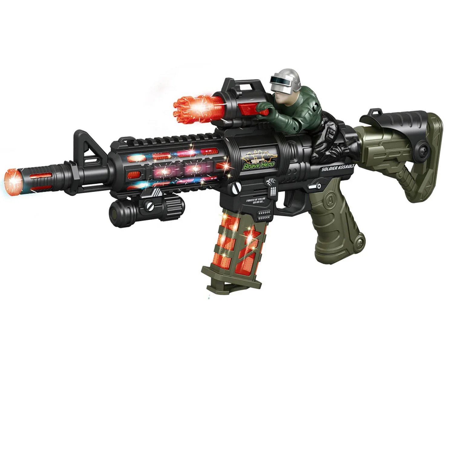 M416 電動トイガン 子供用 電池式 プラスチック製 サウンド&ライト M416 電動トイガン 子供用 電池式 プラスチック製 サウンド&ライト