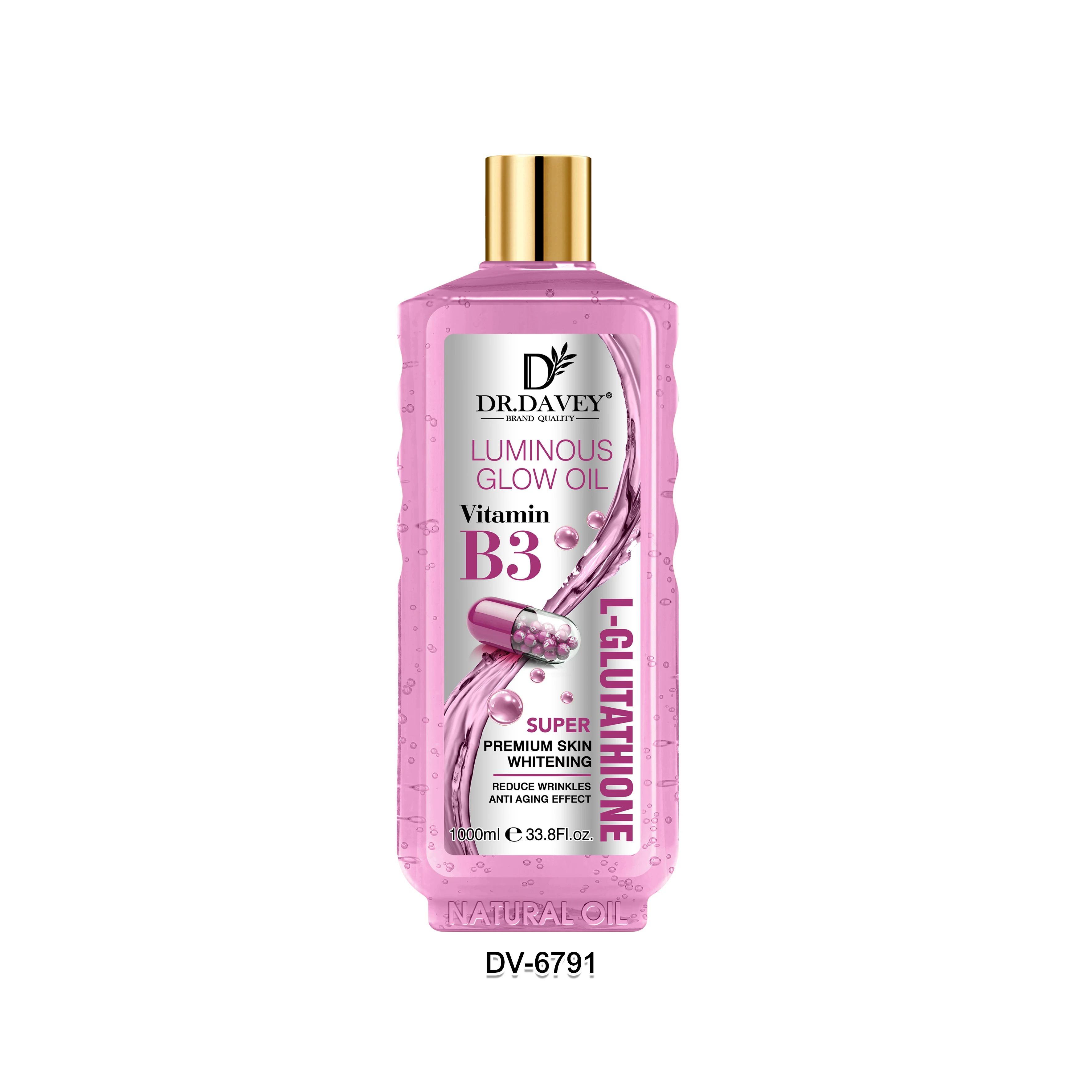 l glutathione oil DR.DAVEY Vitamin B3 + L-Glutathione Luminous Glow Oil 1000ml Body Care  Whitening & Lightening Moisturizer| Alibaba.com