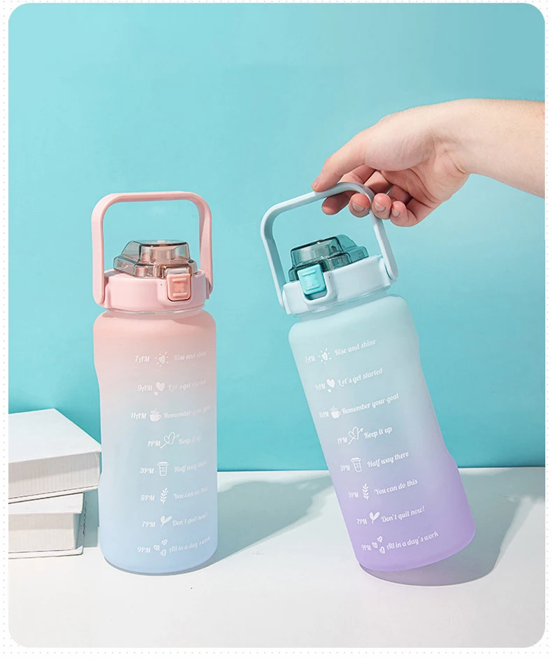 2l Motivational Water Bottle Botella De Agua Motivacional Colour ...