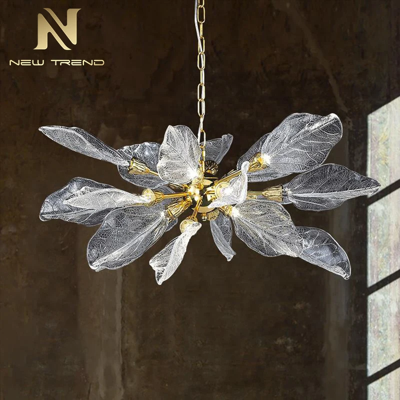 LC-QM06 New Product Indoor Decoration Aluminum Acrylic Living Room Dining LED Branch Chandelier Pendant Light