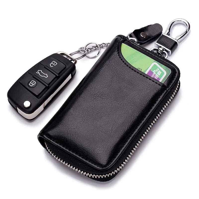 Leather Zipper Car Key Caseleather Key Holder Leather Key 