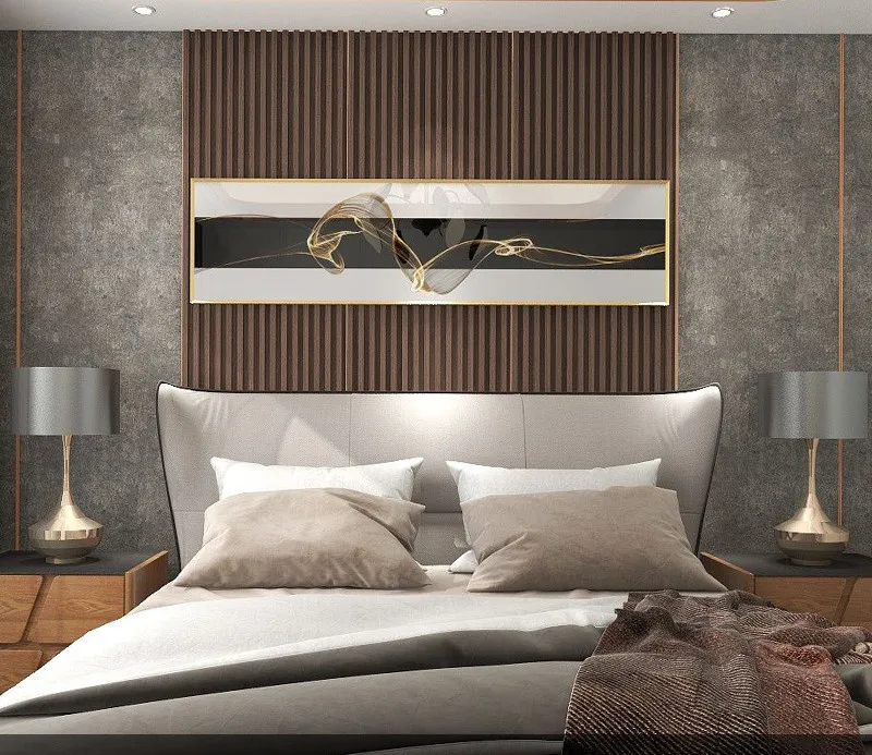 İç Dekoratif Duvar Kaplama Paneli Çevre Dostu Su Geçirmez 17 mm Pembe Renk Desen Oluklu Panel Plastik PVC WPC Duvar Paneli