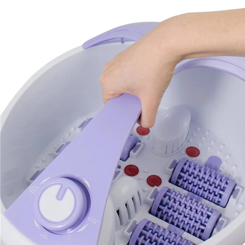 Multi Function Electronic Bath Heating Auto Roller Foot Spa Massager All Auto Foot Bath Health Care Automatic Motorized Foot Spa