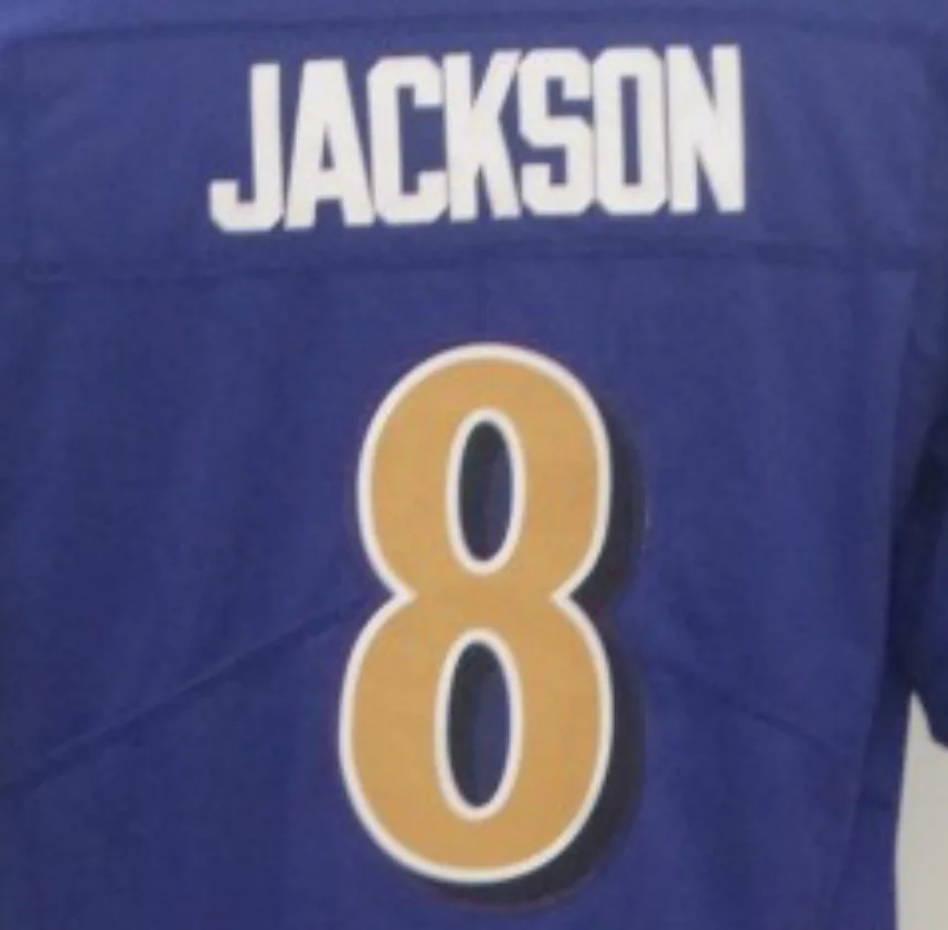 lamar jackson jersey black stitched