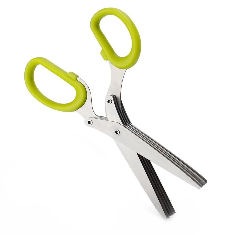 Buy Wholesale China Herb Scissors, Multipurpose 5 Blade Kitchen