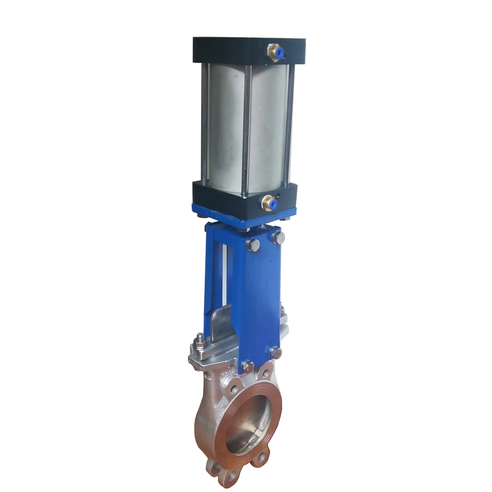  PN16 Cast Iron /Steel Slurry Hydraulic/Manual Resilient Seal Flange Knife Gate Valve