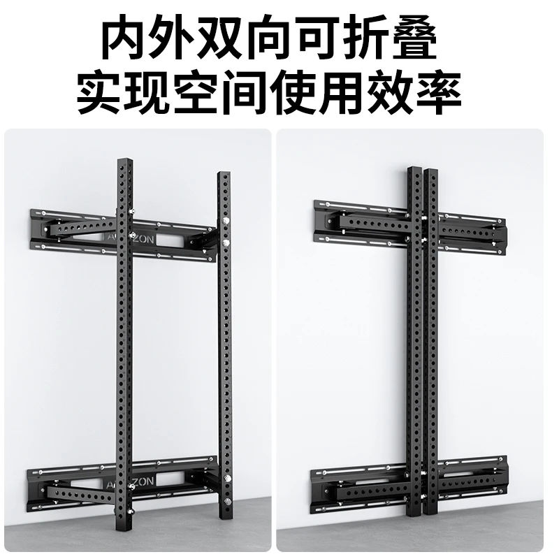 壁掛け式多機能折りたたみ式ジムホームベンチプレススクワットラック