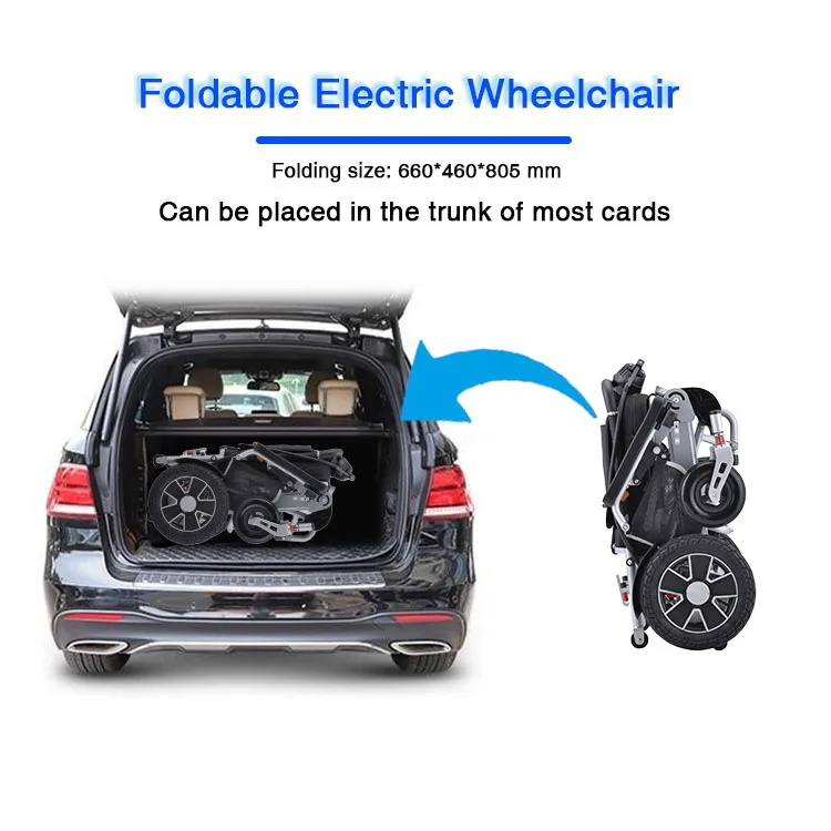 Factory Medical Supplies Aluminum Motorized Power Portable Foldable