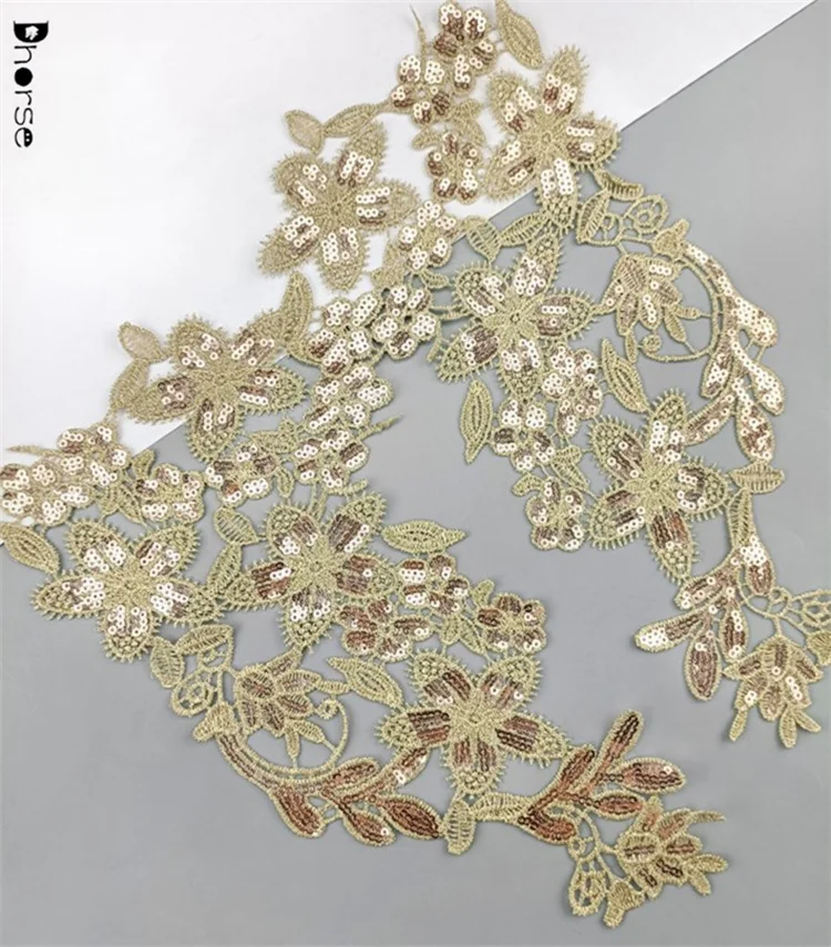 Apliques De Encaje Con Lentejuelas 3D - Para Vestidos De Fiesta, Costura Y Decoración Textil