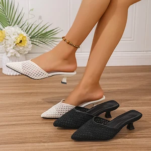 Hot Sale Big Size Casual Lady Sandals for Women and Ladies Heel Slip on Sandals