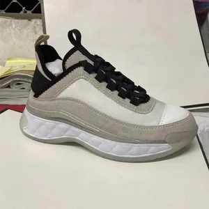 Women's Leather Casual Sports Shoes Spring Autumn Collection Black Pink White Thick Sole