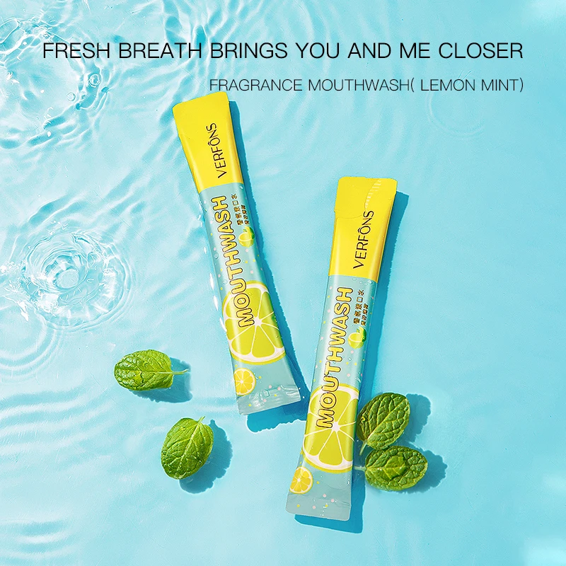 VERFONS Lemon and Mint Extract Deep Cleansing  Antiseptic Mouthwash Cool