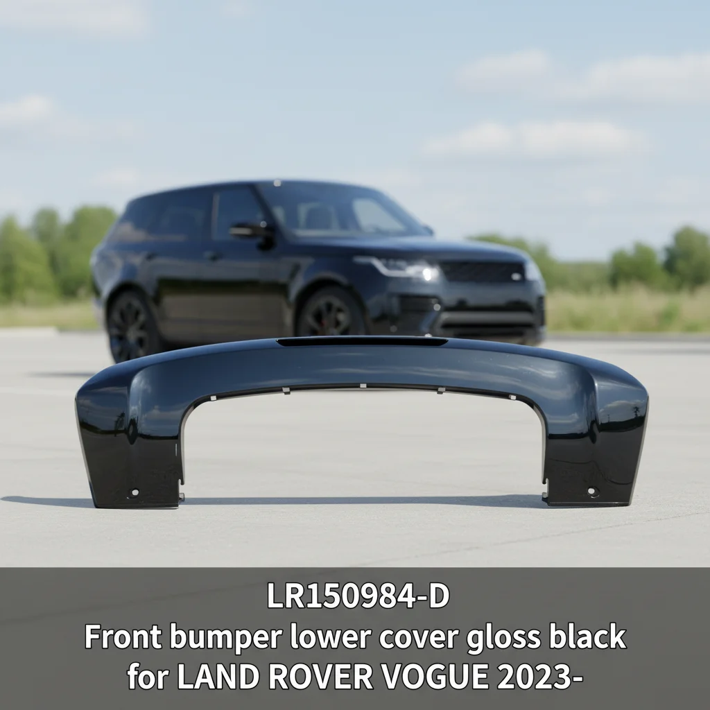 LR150984-D Durable ABS Plastic Perfect Match to Vehicle Front Bumper Lower Cover Gloss Black for LAND ROVER VOGUE 2023-