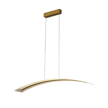 Led Acrylic Linear Pendant  lamp, Modern Led decorative Pendant Light for Living Room and Bedroom Restaurant