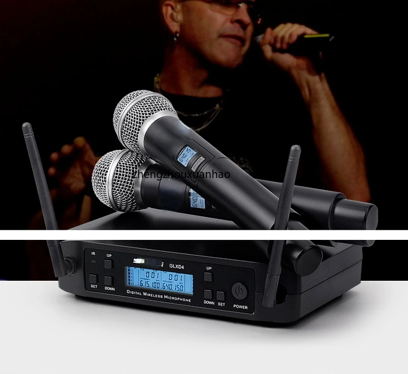 Professional FM GLXD4 Beta87a Handheld Dynamic Mic Vocal Microfone Beta58a Wireless Microphone GLXD4