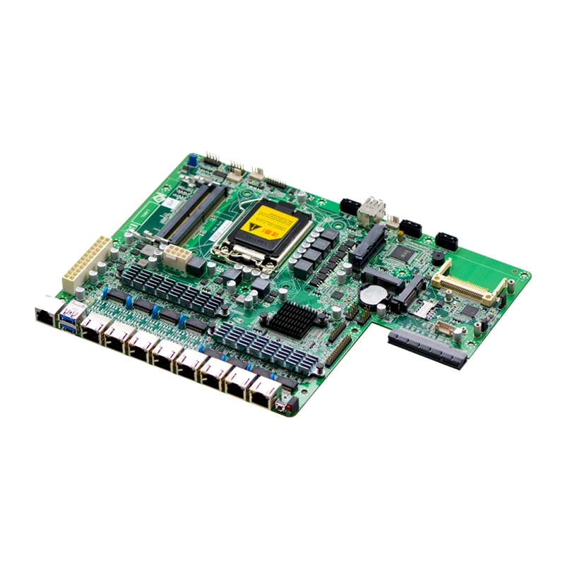 IIT 1U rack mount LGA1151 SFP Optical fiber H170 firewall motherboard 8 ...