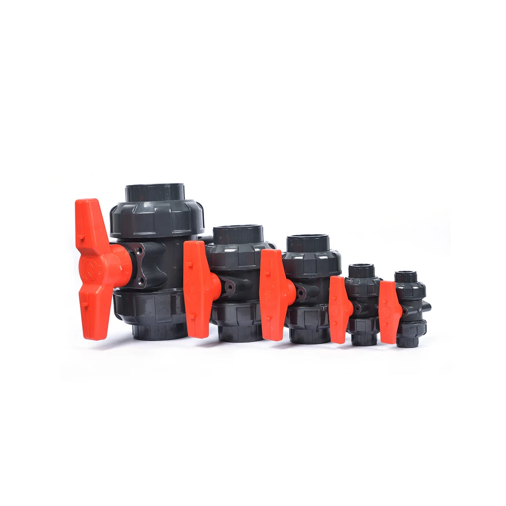 Cost-effective Manual Plastic UPVC Double Threaded True Union Water Valve Ball Valve for WholesaleUPVC PIPE UPVC VALVE UPVC PIPE FITTING