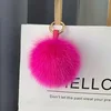 Rose red fox fur ball 12cm