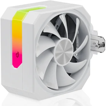 upHere ARGB Easy Installation 120mm Cpu Cooler Slient Cooling Fan 4 Heatpipes CPU Cooling Support AM5 Lga 1851 1700