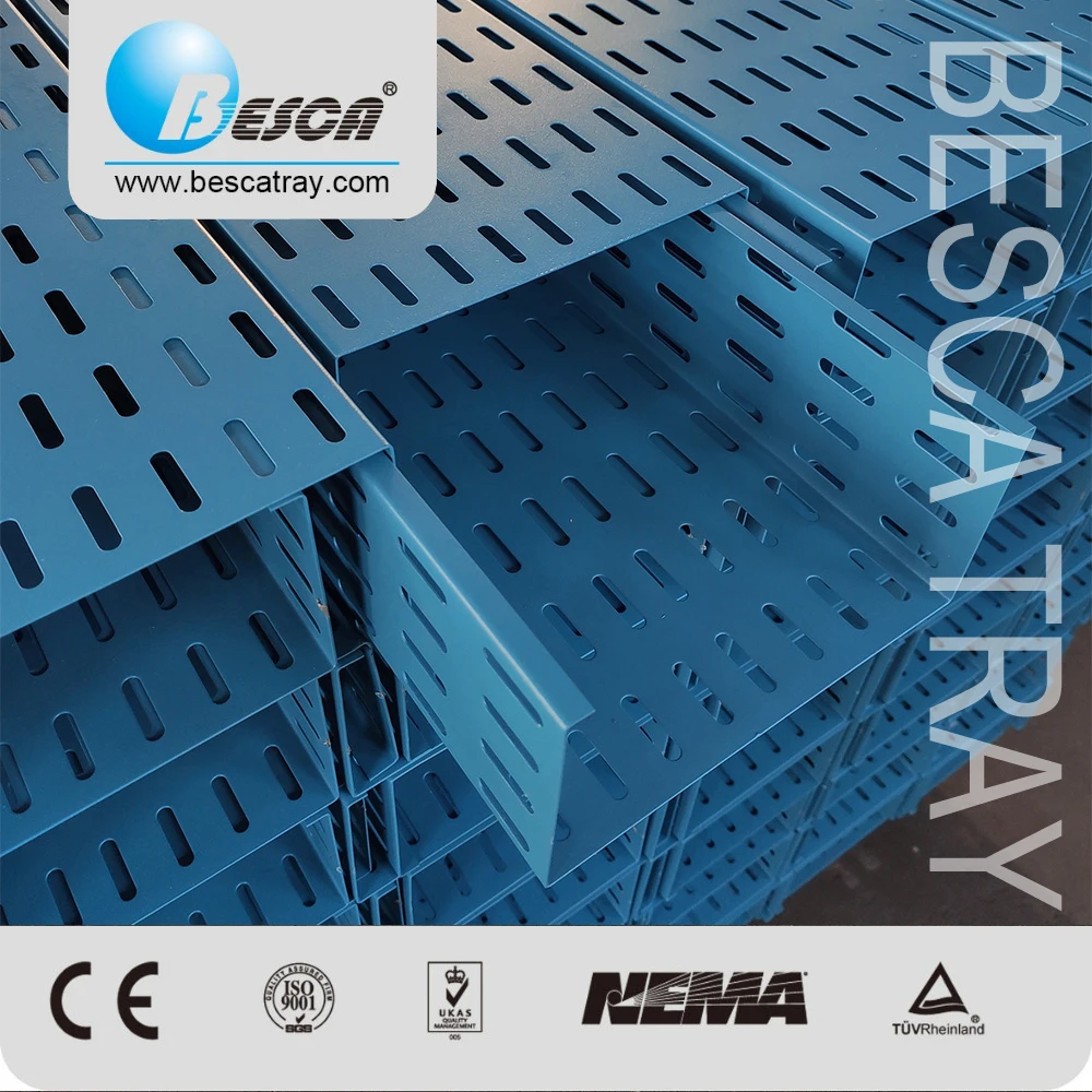 Besca Perforated Sheet Bottom Perforated Cable Tray With Rung