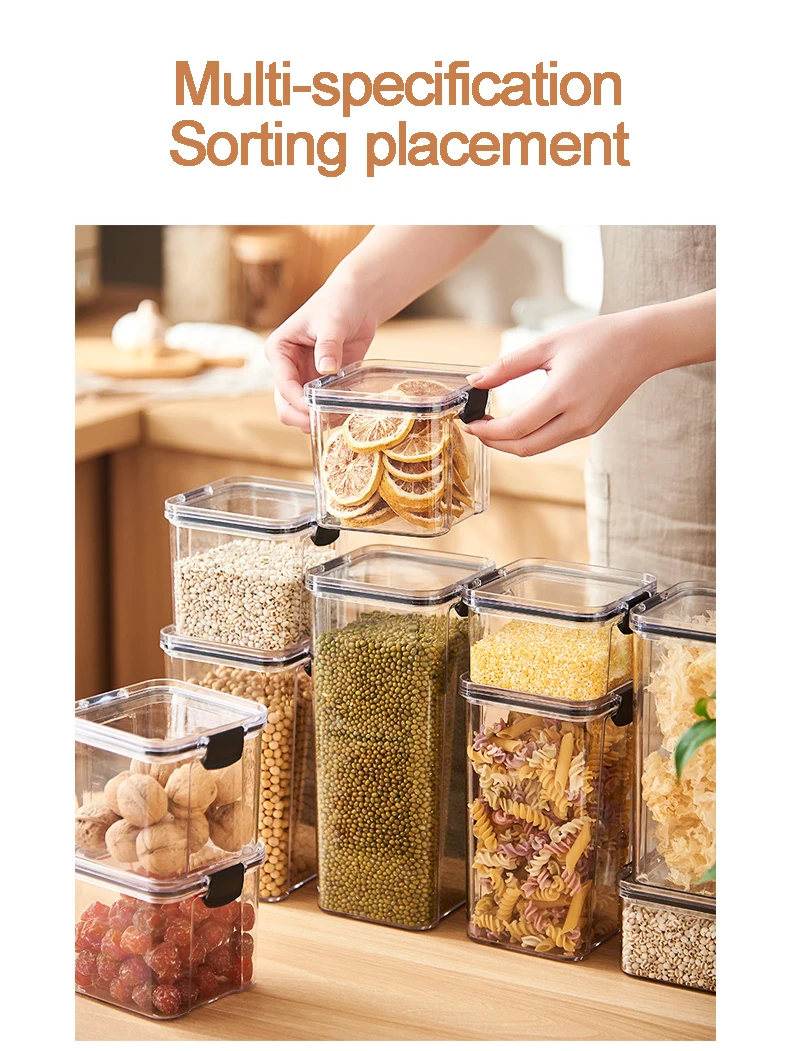 Clear Airtight Plastic Food Storage Containers - Freshness!