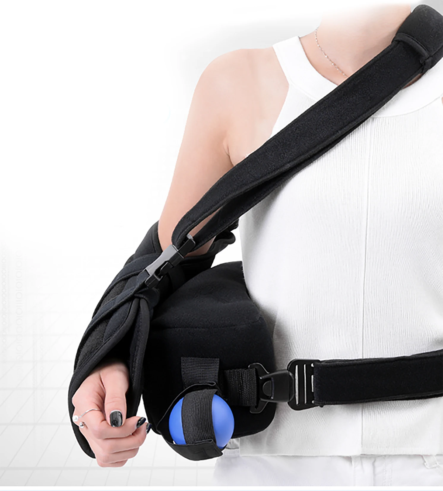 Shoulder Abduction Sling Pillow Immobilizer For Injury Support Brace ...