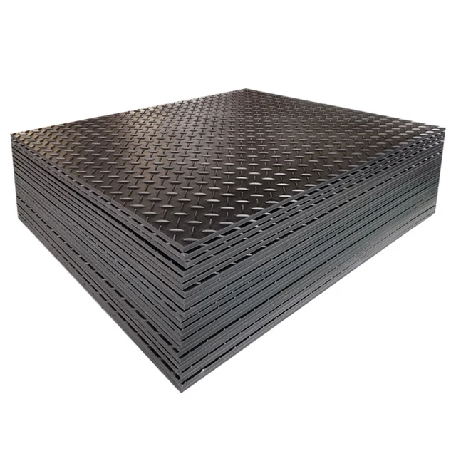 4x8 Uhmwpe Plastic Sheet Hdpe Ground Protection Mats For Heavy Equipment