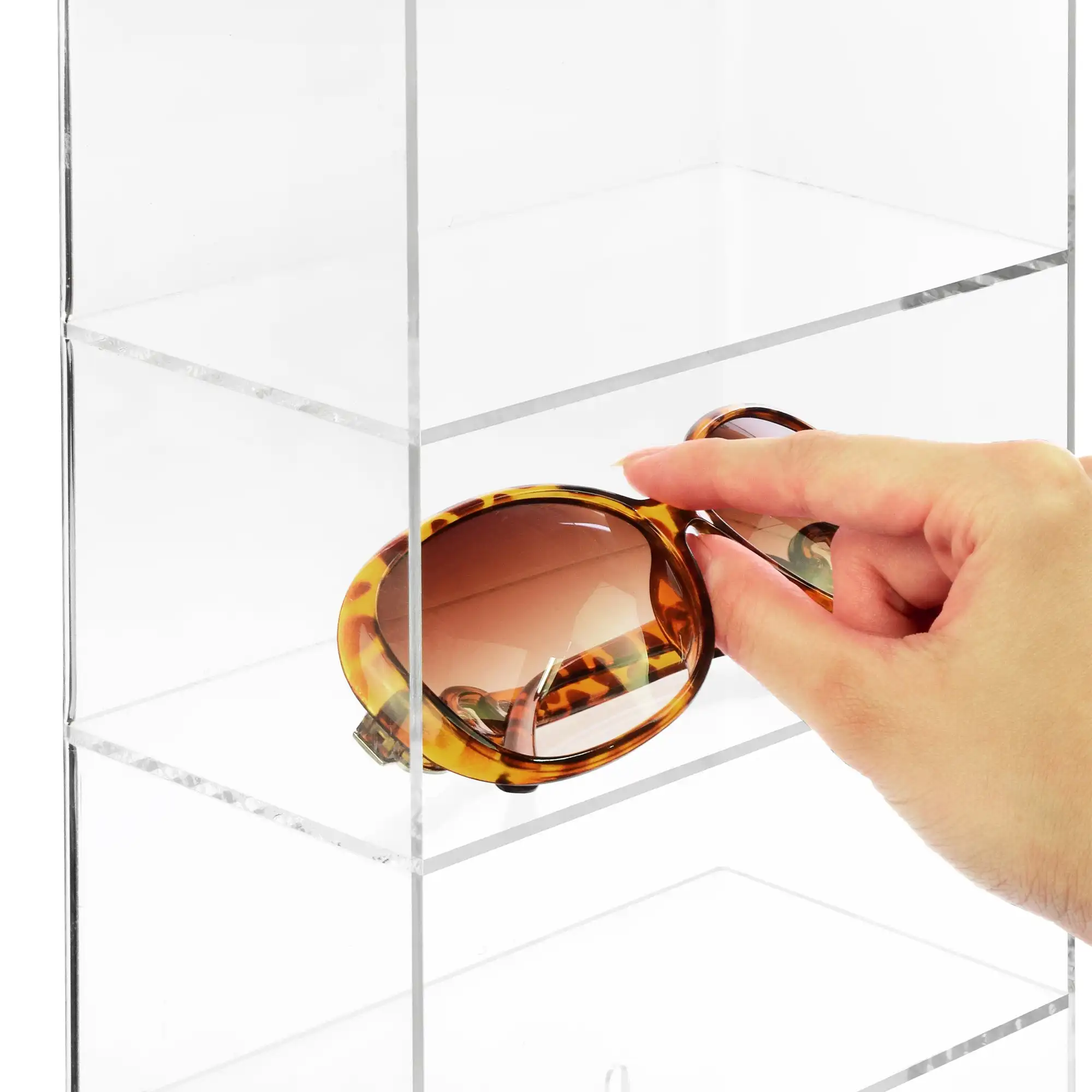 thumbnail image 2 of Emperoch 2-Pack Sunglasses Display Stands - 5 Layer Acrylic Eyeglass Organizer 2 of 10