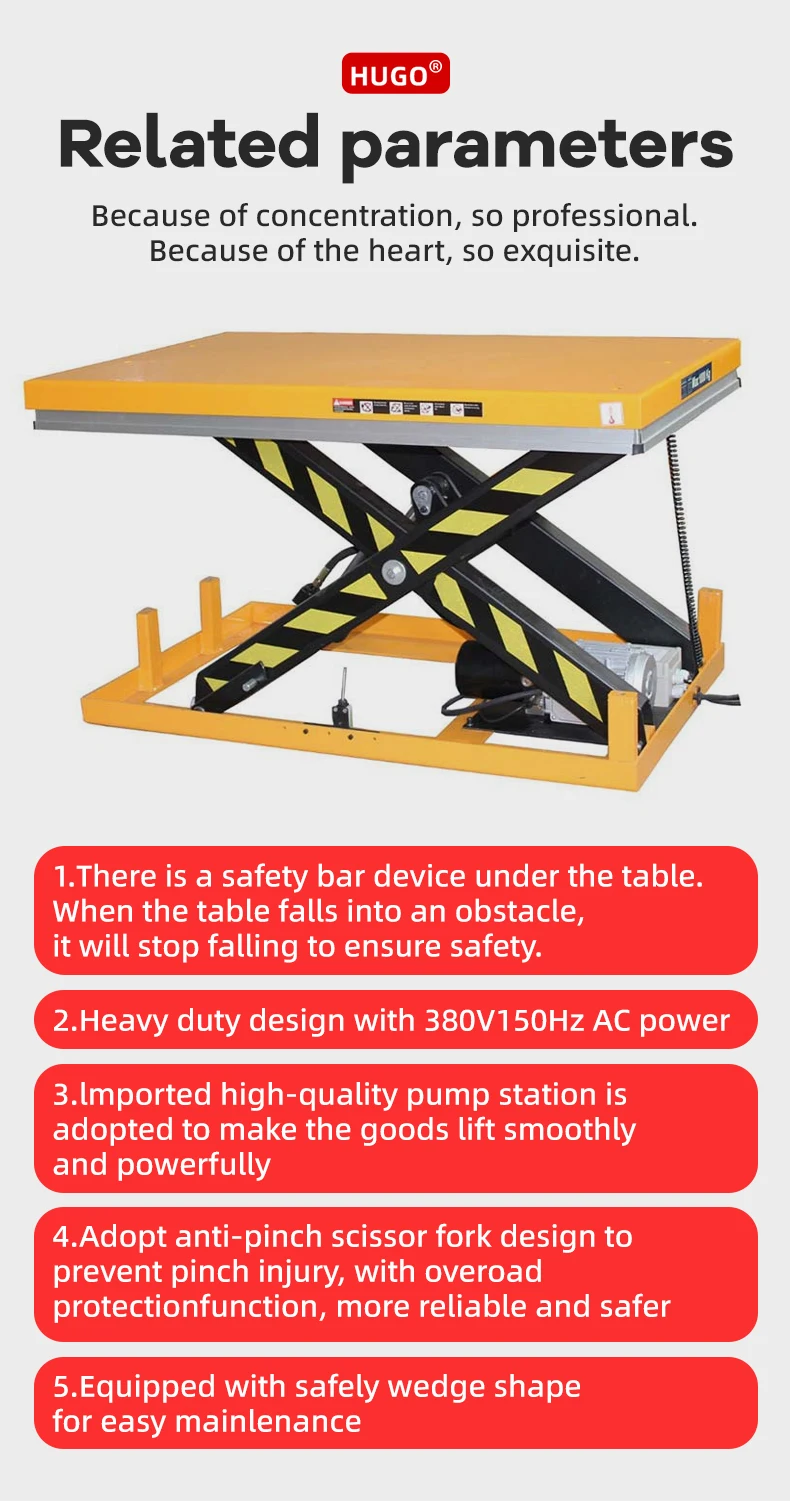HUGO Electric Scissor Lift - Remote Controlled Lifting Platform