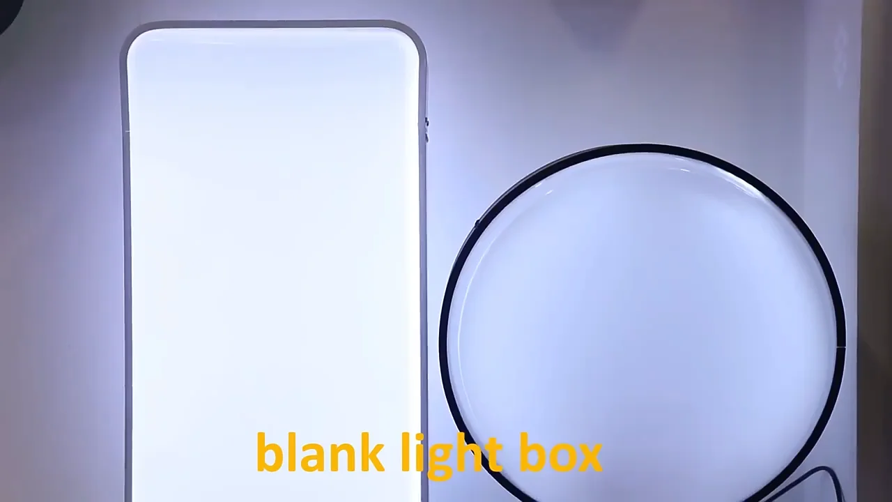 Blank Outdoor Led Lightbox Or Round Illuminated Rotating Led Lighting