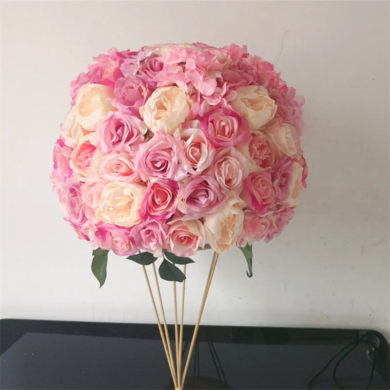 Ifg 3d Wholesale Large 80cm Romantic White Cream Ivory Artificial Flower Ball For Wedding 3735