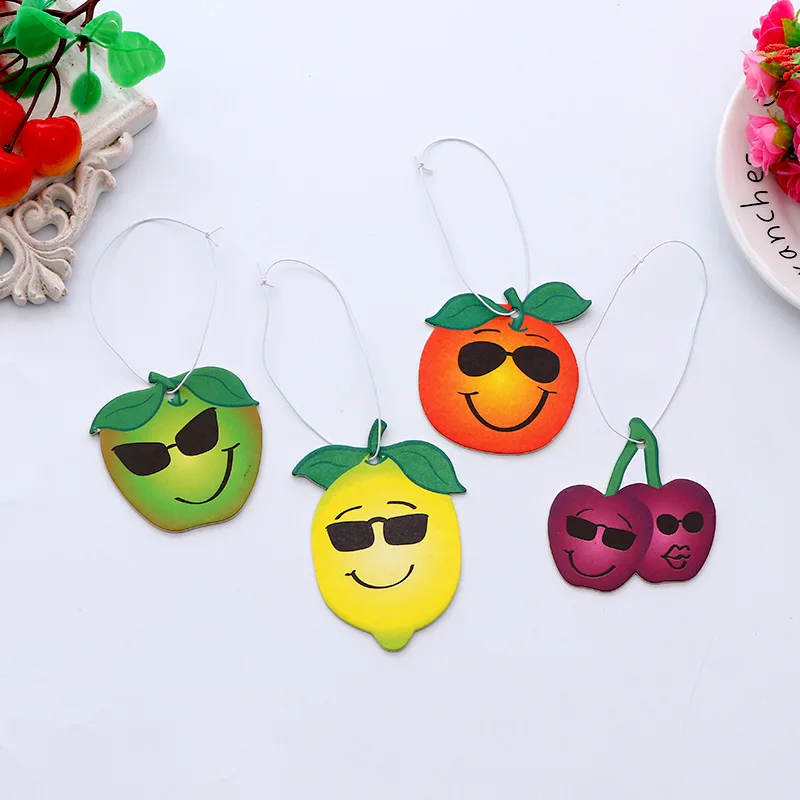 Custom Shapes Paper Car Air Freshener Hanging Different Long Lasting ...