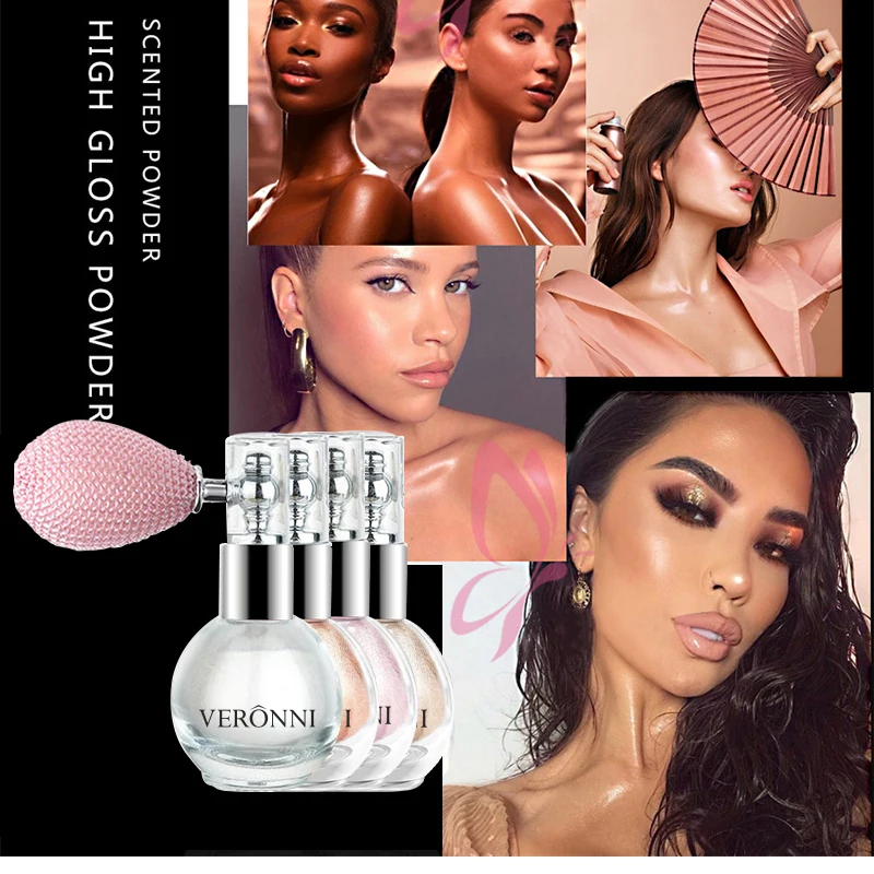 Tolenre Glitzer-Spray Für Haut & Haar | Silberner Highlighter Mit Airbag-Sprühkopf | Für Partys & Make-up