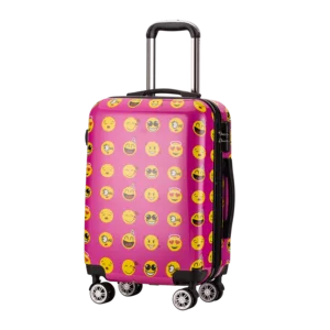 Factory Cute Expression Printed Pattern Suitcase Lightweight Large Capacity Anti-Theft Combination Lock Boarding Luggage Cases