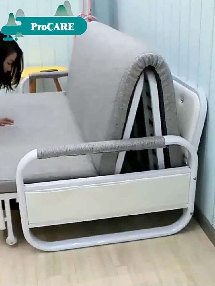 Folding Sofa Bed Storage Living Room Small Apartment Solid Wood