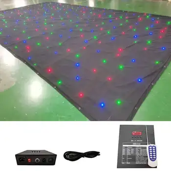 Factory Star LED Light 3in1 RGB LED Star Curtain DMX Stage Lighting Equipment DJ Disco Lights for Party Club Event