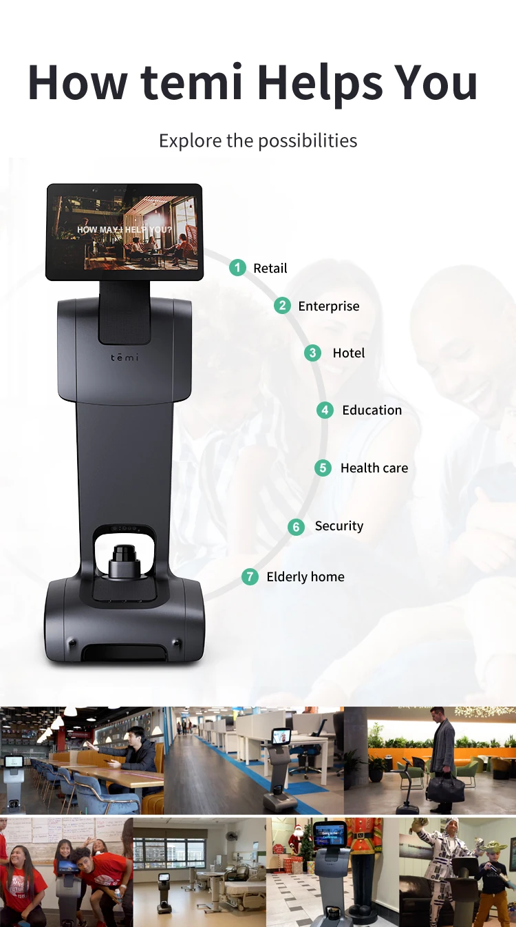 Temi V3 New Office Robot For Temi Meeting Video Call Remote Control