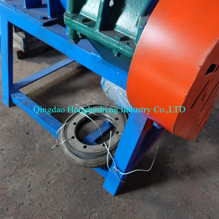 automatic tire strips cutter for 3pcs waste tire sidewall and tread cutting machine