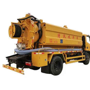 Pipeline cleaning vehicle for sludge and sewage extraction