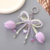 K4865 pendentif noeud solide tulipe violet