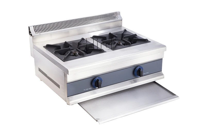 Commercial Stainless Steel Kitchen And Tabletop Gas 2 Burners Stove