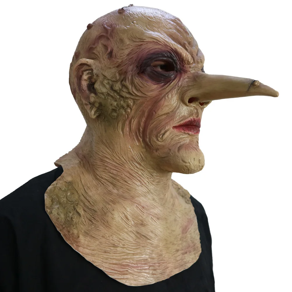 Egujiwa Latex-Maske (alte Dame) – Halloween & Kostümparty Maske, Atmungsaktiv, Für Kopfumfang 55–63 Cm