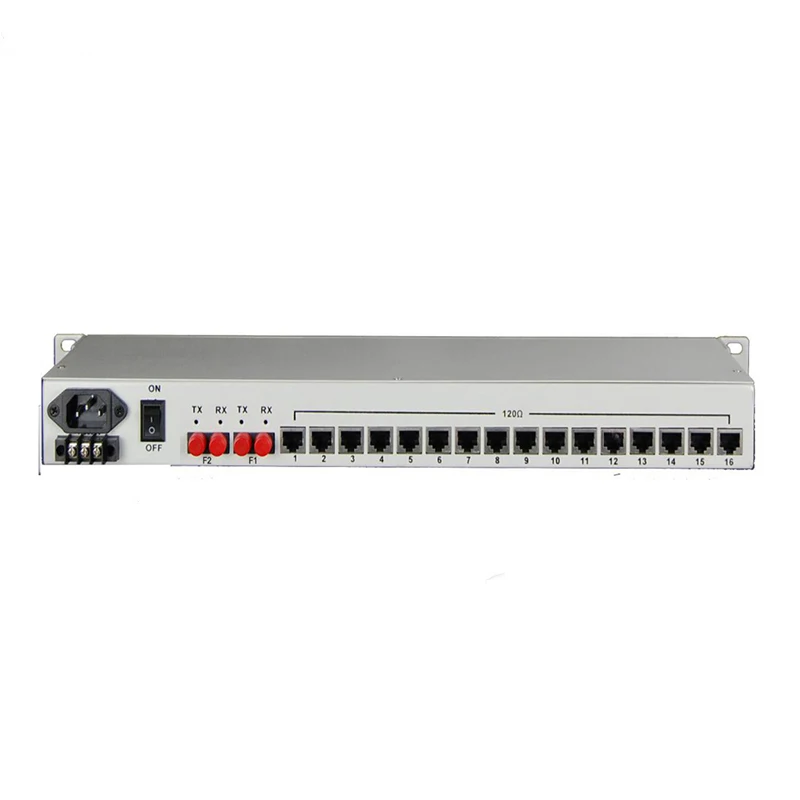 16E1 PDH Mux FX 3GE Data to Fiber Converter 16 E1 over Fiber Optical ...