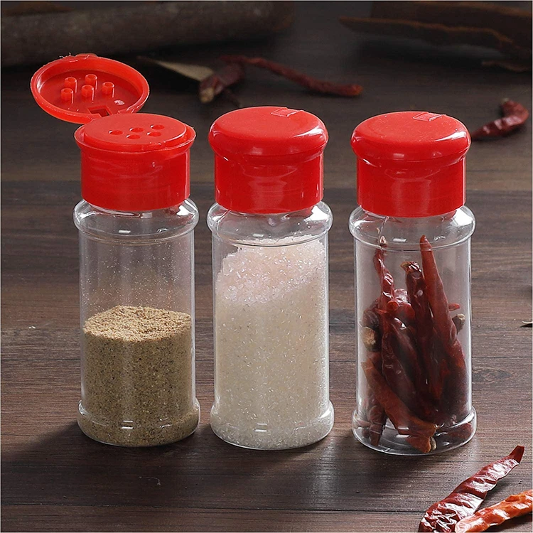 Plastic Spice Jars With Lid, Empty Seasoning Bottles Containers