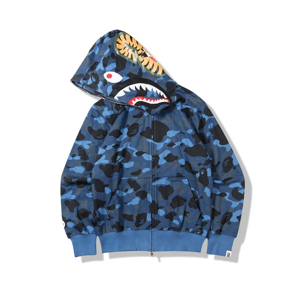 jaws bape moletom com capuz