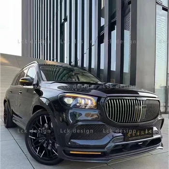 Car Part Front Bumper Lip Full Body Kit Modified Facelift Upgrade For GLS X167 Maybach Carbon Rear Diffuser Hood LD Style