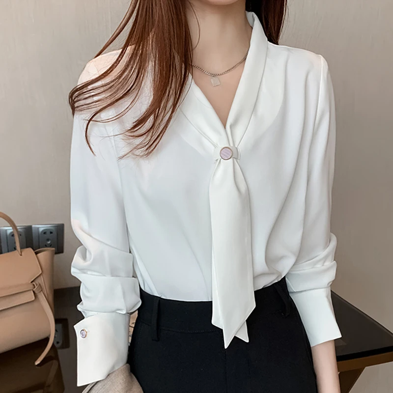 Onsoyours Camicia Donna Con Manica Lunga Blusa Elegante Scollo A V Sexy